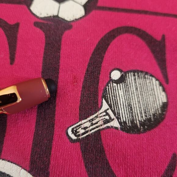 Vintage PE Physical Education Tee XL Pink Fruit of the Loom USA Sports Graphic - Picture 5 of 10